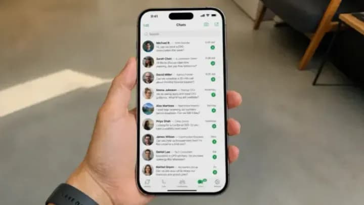 Customer messages on WhatsApp