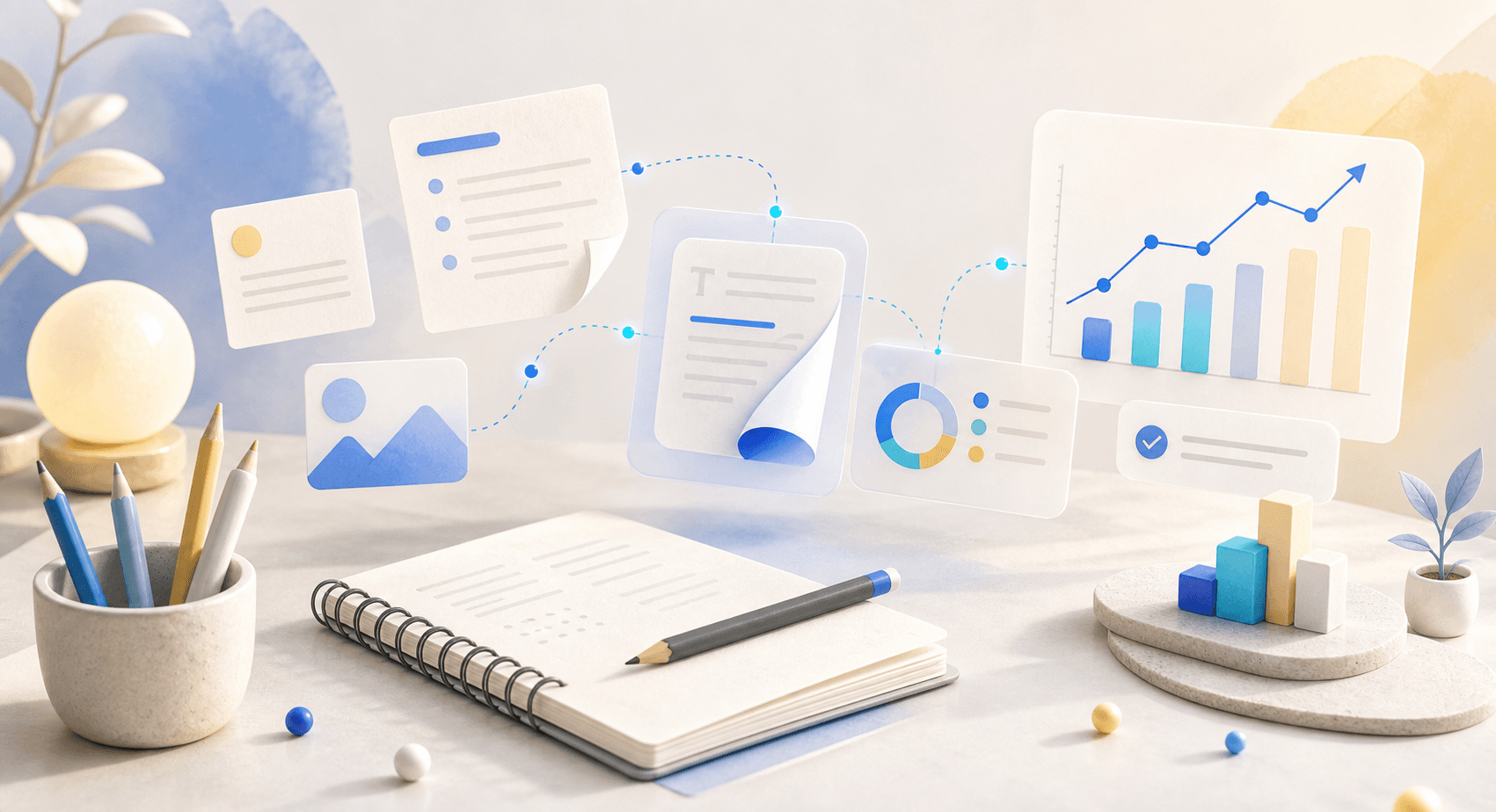 Abstract writing and growth illustration for the Fetra AI mission
