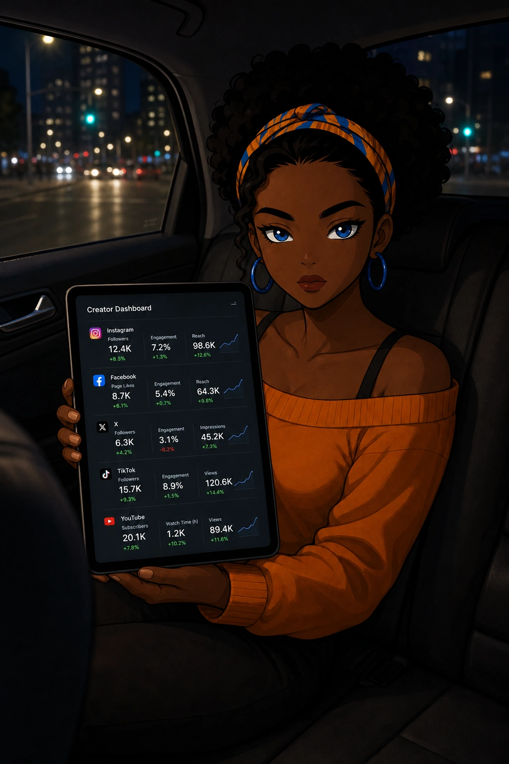 Creators illustration — evening
